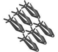 6pcs Wall-Mounted Skull Hook Deer Skull Bracket Stainless Steel Black