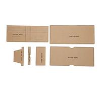6Pcs Wallet Pattern Template Set, Acrylic Stencil for DIY Leather Craft, Transparent Cutting Guide with Accurate Measurements for Hand - Made Short Wallets