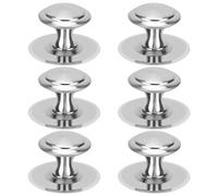 6Pcs Wardrobe Door Handles, Stick on Handles, Cupboard Door Knobs, No Punching Peel Small Door Knobs, Metallic Mini Cabinet Drawer Knob Kit, Cabinet Handles for Cabinet Drawer Cupboard Furniture