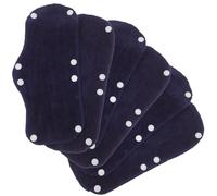 6pcs Washable Hard Hat Sweatband Clip on Cloth Liner for Workers | Sweat Absorbent, Non Slip Ergonomic Fit, Construction Site Use, Dark Blue Reusable Design
