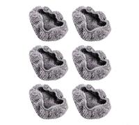 6PCS Washable Robot Window Cleaning Cloths Compatible with CHOVERY Vacuum Cleaner, Soft Microfiber Wiping Pads for Auto Glass Washer, Even Clean Without Scratches, Lightweight & Space Saving