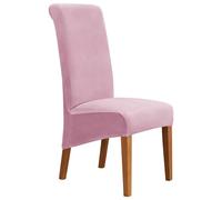 6PCS Washable Velvet Dining Chair Covers High Back Slipcovers for Parsons Chairs Removable Protectors for Home Decor Living Room & Ceremony Use