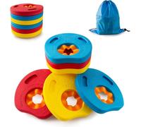 6pcs Water Aerobics Float Ring, Swim Floaties EVA Foam Swim Aquatic Cuffs | Swim Arm Bands Swim Floaties, Kids Swimming Assist Armband, Summer Pool Supplies for Kids Swimming