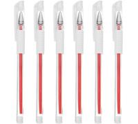6pcs Waterproof Red Precision Pens for Eyebrow Mapping and Beauty Marking, Smudge-resistant Makeup Body Markers for Daily Use and Stage Performances, Boosting your beauty and confidence, Diy hair t...
