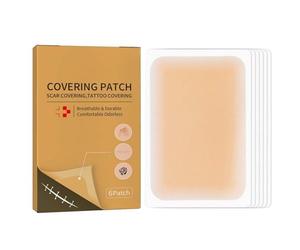 6PCS Waterproof Tattoo Cover Up Patch for Tattoos, Stretch Marks & Scars | Breathable Skin-Friendly Adhesive Tattoo Cover Sticker, Cover Up Makeup Alternative, Scar Patches for All Skin Tones