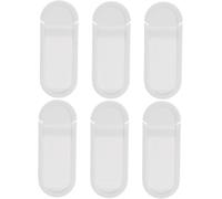 6pcs Webcam Privacy Covers Slide Camera Lens Shields for Laptop and Computer, White Protective Webcam Cover Set for Online Meetings and Remote Work