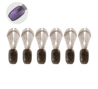 6pcs Weight Salting Artificial Baits Soft Lures Multiple Color Light Weight For Freshwaters Saltwater Fishing Long Tail Disturbances