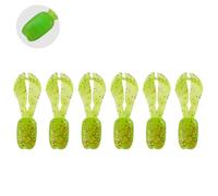 6pcs Weight Salting Artificial Baits Soft Lures Multiple Color Light Weight For Freshwaters Saltwater Fishing Long Tail Disturbances
