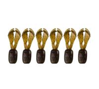 6pcs Weight Salting Artificial Baits Soft Lures Multiple Color Light Weight Lures For Freshwaters Saltwater Fishing Multipurpose Soft Baits