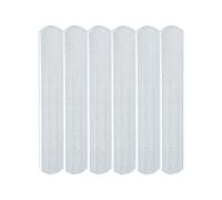 6pcs Weighted Steel Plate for Gym and Home Workouts, Silver 190-200g