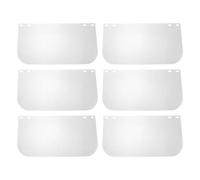 6pcs Welding Shield Replacement Lens Pet Curved Visor for Metalworking