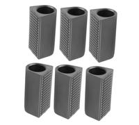 6pcs Wheelchair Anti Tip Plastic Rear Stabilizer Tube Cap Black