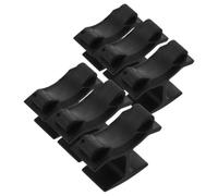 6pcs Whistle Finger Clip Holder with Ergonomic Grip for Outdoor Drills | PVC Black Finger Clip Design, Keeps Lanyard and Fox Whistles Secure, Hands Free Carry for Lifeguards