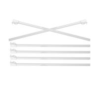 6pcs White ABS Lantern Sticks for Paper Lanterns, Comfortable Handle | Sturdy DIY Accessory, for School Activities and Event Decorators, Works with Hanging Cords