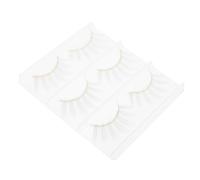 6pcs White False Lashes Artificial Eyelashes Chemical Fibre Makeup