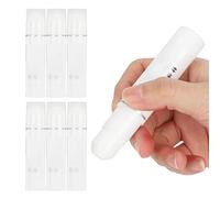 6Pcs White Gouache Sticks, Solid Tempera Paint Sticks Soft Oil Pastels Artists Quick Blend Crayons for Canvas Painting Sketching Graffiti Mixed Media Art