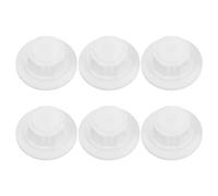 6pcs White Plastic Fan Blade Nut Cover with Lock Nut Design for 14 Inch Table Fan Replacement Parts Strong Resistance to Everyday Wear and Long Term Support Replacement
