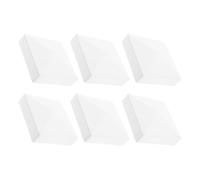6pcs White Plastic Fence Post Cap 4 Inch Pyramid Abs Cover