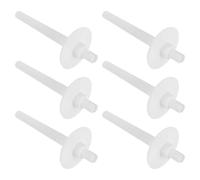 6pcs White Plastic Sewing Machine Spool Pin Holder | Spare Part for Household Machines, Replace Broken Pin, Keep Extras Ready for Small Studio Sewing