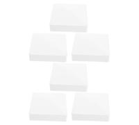6pcs White PVC Fence Post Caps, 4 Inch Pyramid Covers