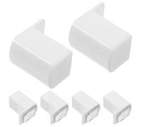 6pcs Window Curtain Installation Bracket 20mm L Shaped Plastic White | Fits Blinds and Curtains, Replacement-ready Design, for Office or Bathroom Shower Window Frame