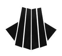 6pcs Window Pillar Post Trim Glossy Black, PC Material, Replacement for Kia Forte 2009 to 2012 - Scratch, Easy Installation, Durable Exterior Protection