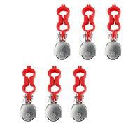 6Pcs Wire Rope Guide Pulley Set with Bearing, 6pcs | Threaded Fastener on the Lower Frame, Rolling Guide-Point Function, Matching 6-Pulley Package for Routing