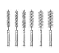 6Pcs Wire Tube Cleaning Brush Cleaner Washing Polishing Brush 8/10/12/15/17/19mm Drill Cleaning Manufacturing Processing Wire Set