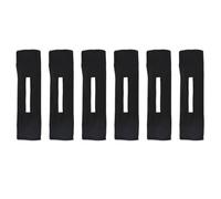 6pcs Women Hair Bun Makers Cloth Black Stretch Headbands
