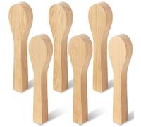 6Pcs Wood Carving Spoon Blank, Unfinished Wood Carving Spoon