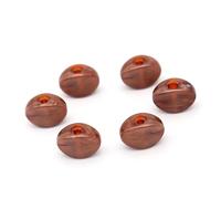 6pcs Wooden Folk Electric Guitar Tuners Handle Button Head Hat Handle Plastic Small Concave Hand