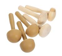 6pcs Wooden Mushroom Roller for Printmaking, Easy to Handle Handheld Ink Rubbing Tools Precision Craftsmanship, and Students in Craft and Art Projects