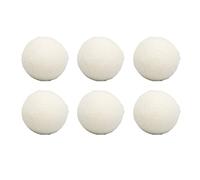 6Pcs Wool Drying Balls, Skin Friendly Fabric Softener, Reusable Static Reduction Time Saving Drying Ball for Shorten Drying Time, Impurities Adsorption, Moisture & Odour Removal (6cm)