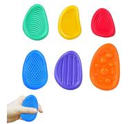 6Pcs Worry Stone,Silicone Sensory Fidget Toys Relief Children Anxiety Stones,Soft Relieving Anger Emotions Autism with Storage Box Social Emotional Feelings Toy,for Kid Students Adult Gift Sensory