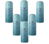 6pcs x Me Too Homme by Milton LLoyd Men Body Spray Deodorant 150ml