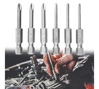6pcs Y Tip Head Screwdriver Bits Set with 50mm Hex Shank, Y1 Y2
