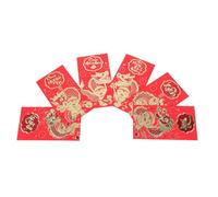 6pcs Year of Dragon Red Envelope Packets for Spring Festival | Paper Red Packets, Chinese Style Festive Design, Secure Notes and Coins for Hosts, Gift Givers