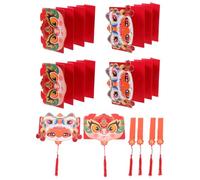 6pcs Year of Snake Chinese Red Envelope Paper Gift Packet | Cartoon Festive Design, Lucky Money Presentation, for Lunar New Year Celebrations and Family Gifting