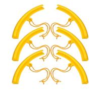 6pcs Yellow Polyurethane Wheel Rim Protector Sleeve