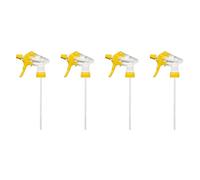 6PCS Yellow Spray Nozzle for Bottles, Leak Proof Sprayer Nozzles Head Adjustable Trigger Sprayer for Home Garden Watering