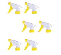6Pcs Yellow Water Bottle Spray Nozzles, Adjustable Watering Sprayer, Trigger Nozzle Replacement Head for Garden, Kitchen, Office