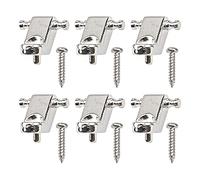 6Pcs Yootones Guitar String Trees Guitar String Retainer Guides Compatible with Fender American Strat Tele Guitars (Silver)