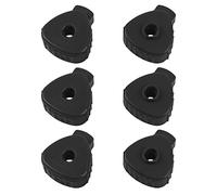 6Pcs Yootones Plastic Quick-set Cymbal Nut Compatible with Percussion Drum Kit (Black)
