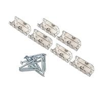 6Pcs Yootones Single Tremolo Spring Claw w/Screws Set for Fender Strat ST Stratocaster Guitar Replacement (Silver)