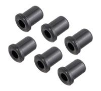 6PCS Zinc Alloy Electric Guitar String Ferrules, Silver, Black, Gold, Replacement Mounting Sleeves for Most Guitar Bodies