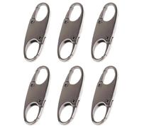 6PCS Zipper Clips Anti Theft, Small Carabiner Clip Locks for Backpacks, Anti Theft Bag Zipper Pulls for Traveling, Camping, Backpacking Essentials