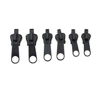 6PCS Zipper Repair Kit Universal Zipper Fixer with Metal Slide 3 Different Zipper Sizes for 3# 5# and 7# Zippers, Instant Zipper Clip & Zip Quick Fix