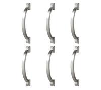 6PCSDrawer Pulls Ergonomic Grip Wear Resistant Furniture Handles Tool Easy Installation for Kitchen Cabinets Wardrobes DIY Furniture Handles