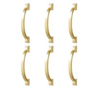 6PCSDrawer Pulls Ergonomic Grip Wear Resistant Furniture Handles Tool Easy Installation for Kitchen Cabinets Wardrobes DIY Furniture Handles