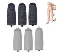 6PcsElectric Foot File Replacement Refill Compatible with NuYou Pedi Roller | Pedicure Callus Remover Rollers Make the feet smoother(Normal Grit)